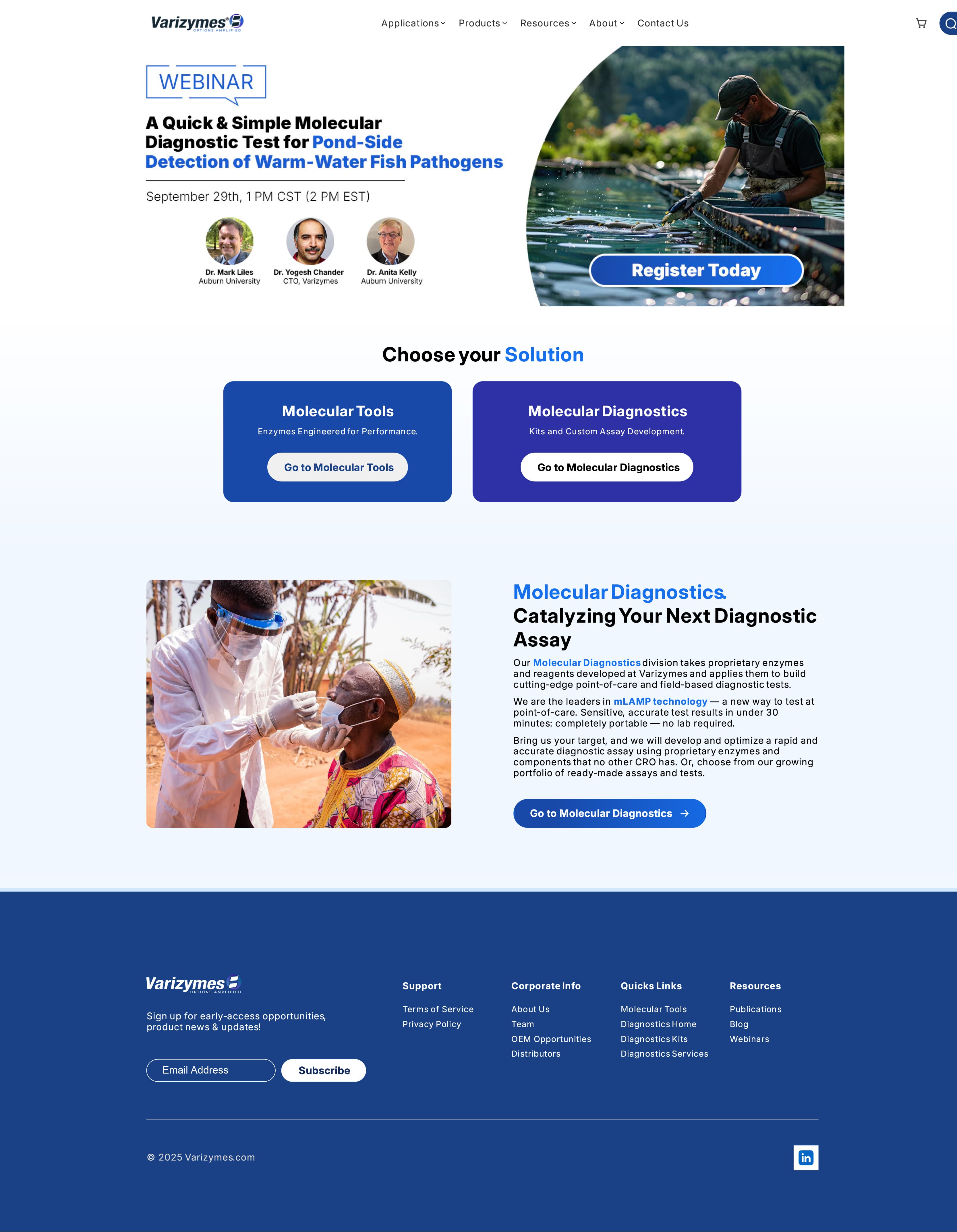 Varizymes website