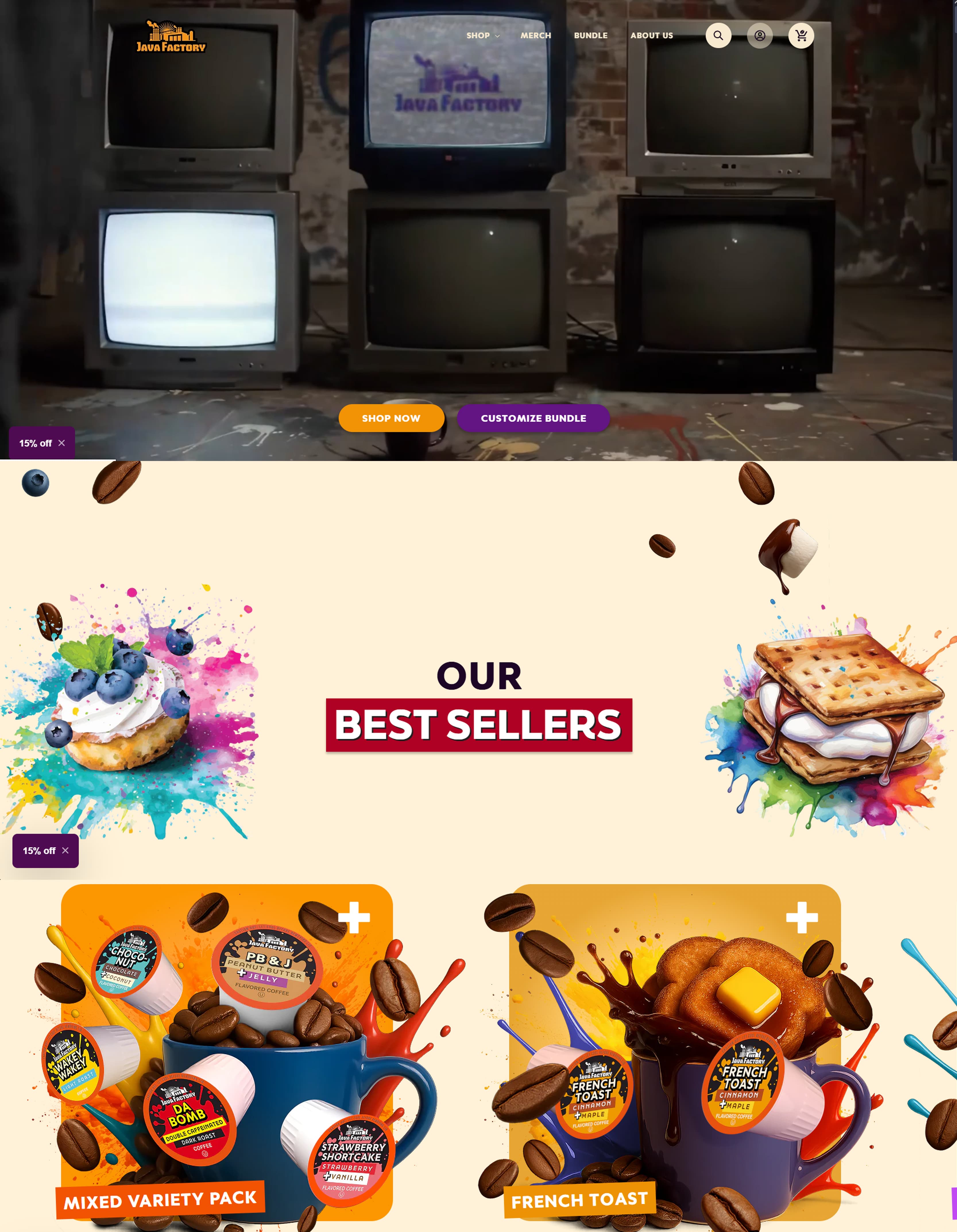 Java Factory website