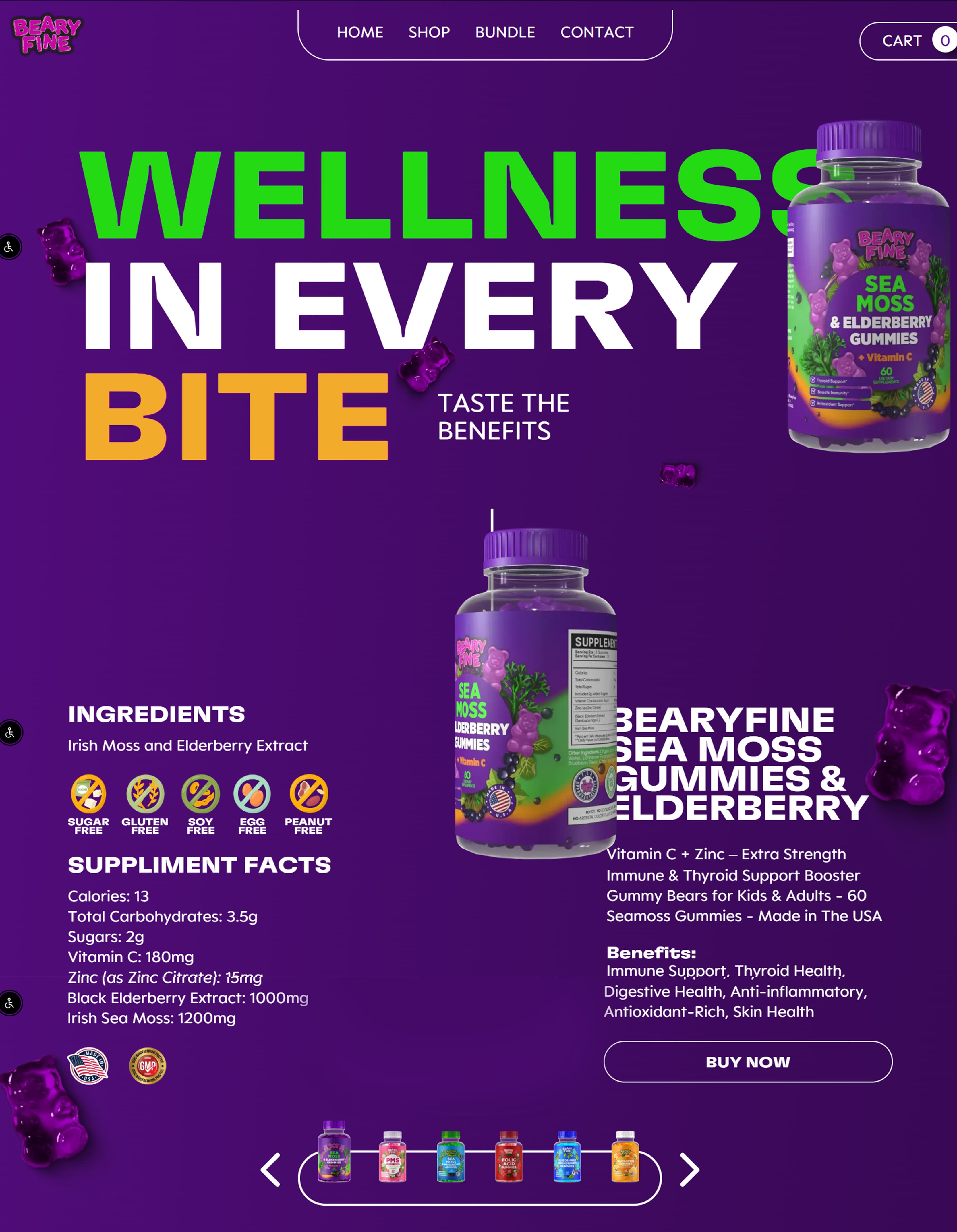 Beary Fine website